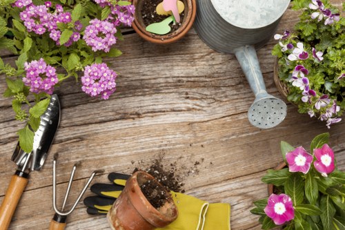 Illustration of website cookies for a local gardening service